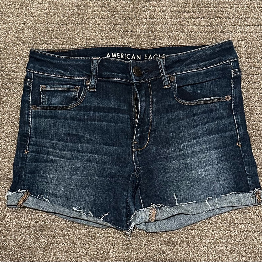 American Eagle Dark Wash Jean Shorts